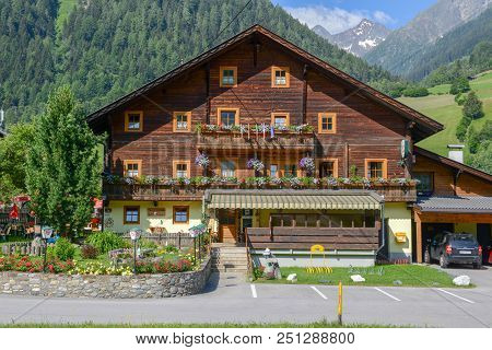 Traditional Chalet At Heiligenblut On Austria