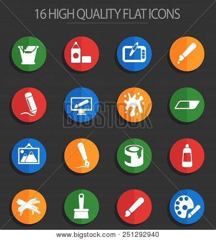 Graphic Editor Tools Icons For Web And User Interface Design