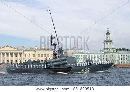 Saint Petersburg, Russia - July 30, 2017: Rocket Boat 