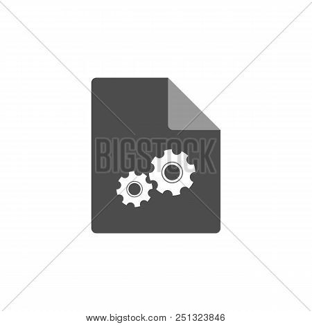 System File Icon. Vector. Isolated On White Background.