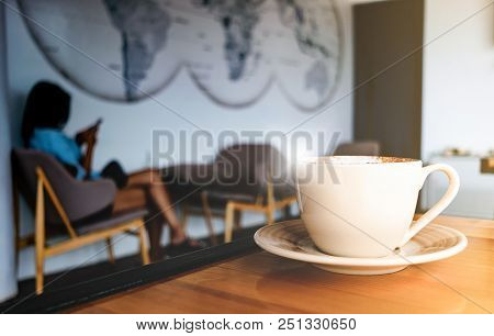 Good Morning Coffee In Cafe Shop Alone