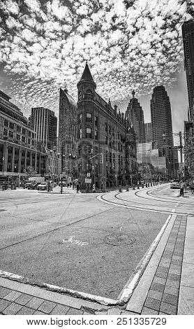 Toronto, Ontario - July 06, 2017: Gooderham Or Flatiron Building In Downtown Toronto - Toronto, Onta