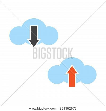 Download And Upload Cloud Icon Download Upload Cloud Icon Eps10 Download Cloud Icon Vector Download 