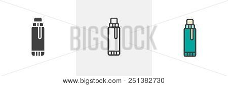 Glue Stick Icon. Line, Solid And Filled Outline Colorful Version, Outline And Filled Vector Sign. Sy