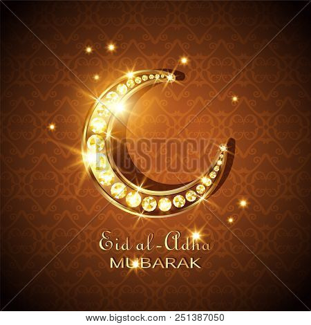 Eid Al-adha, Kurban Bajram Muslim Festival. Vector Illustrator.