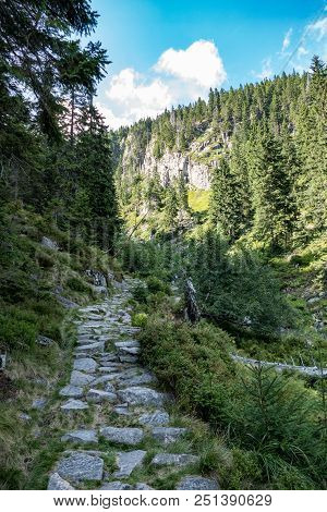 Summer Landscape In Krkonose Giant Mountains In Czechia