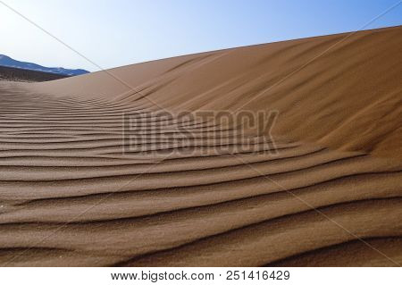 Landscape Of Sand Dunes In The Desert Of Rub' Al Khali