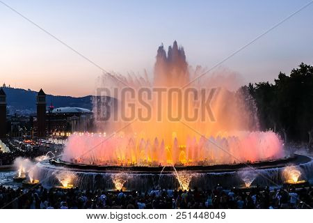 Barcelona Magic Fountain Of Montjuic Light Show