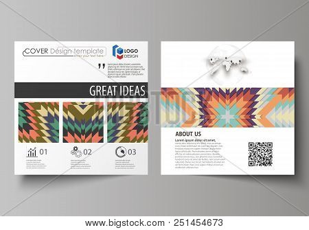 Business Templates For Square Design Brochure, Magazine, Flyer, Booklet Or Annual Report. Leaflet Co
