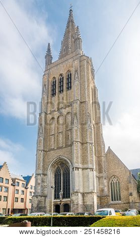 View At The Bell Tower Of Saint Jacob Church In Ypres, Belgium