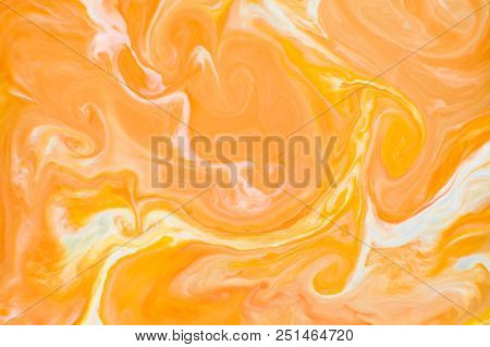Abstract Colors, Backgrounds And Textures. Food Coloring In Milk. Food Coloring In Milk Creating Bri