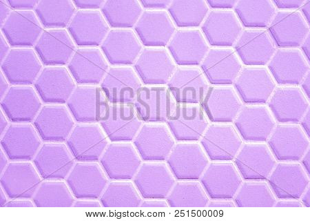 Abstract Background, Ceramic Hexagon. Geometric Hexagons Different Color