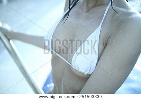 Sexy Lady In Bikini Swim Suit