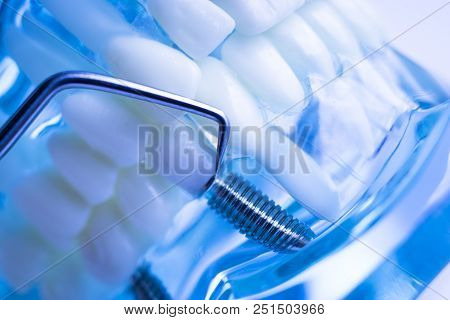 Dentist Cleaning Teeth