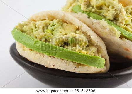 Typical Venezuelan Arepa Called Reina Pepiada