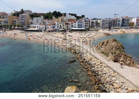 Blanes, Costa Brava. Summer beach