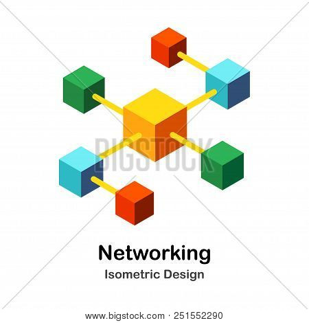 Illustration Of Box Connecting Together In Isometric View