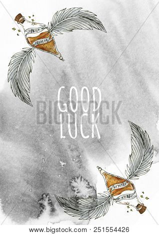 Rady Made Gift Postcard Good Luck - For Those You Love Or For Yourself
