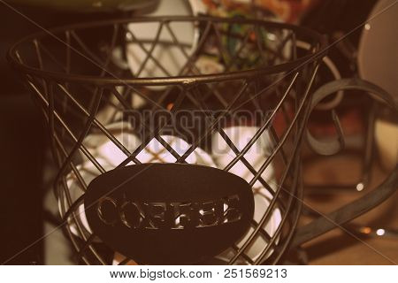 A Tinted Vintage K Cup Coffee Carrior