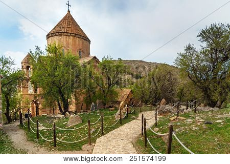 Armenian Cathedral Church Of Holy Cross On Akdamar Island. Turkey