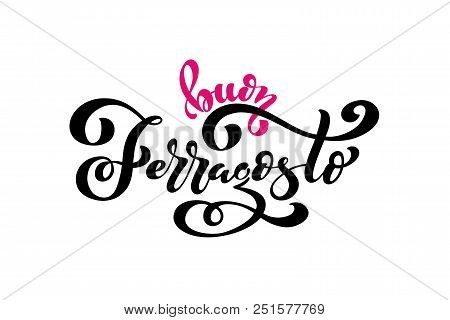 Buon Ferragosto - Happy Ferragosto Italian Summer Festival. Typographic Vector Design For Greeting C