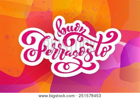 Buon Ferragosto - Happy Ferragosto Italian Summer Festival. Typographic Vector Design For Greeting C