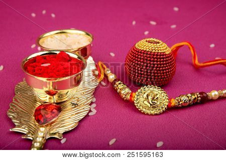 Raksha Bandhan Or Rakhi, An Indian Festival For Brothers And Sisters