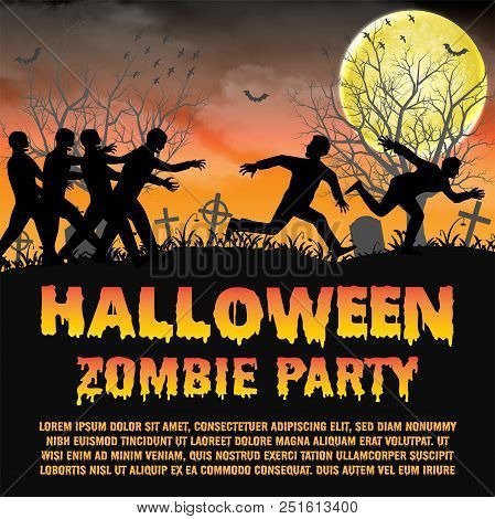 A Halloween Zombie Party With Zombies Escape