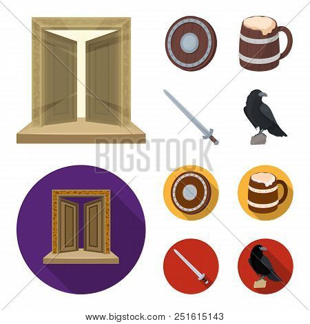 A Gate To The Treasure, A Shield For Protection, A Mug With A Bra, A Sword. Vikings Set Collection I