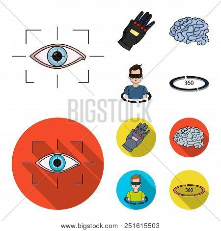 Technology, Innovation, Man, Complemented .virtual Reality Set Collection Icons In Cartoon, Flat Sty