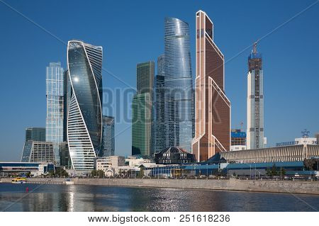 Moscow, Russia - July 30, 2018: Moscow International Business Centre (mibc) On Presnenskaya Embankme