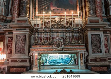 Barroco Church Of The Gesu Nuovo, Naples, Italy