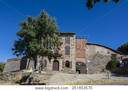 Bejar, Salamanca, Spain, October, 2016: Entance Of Bullring In Village Of Bejar Built  In 1711, One 