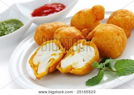 Blumenkohl Pakora, Indian fritter Küche