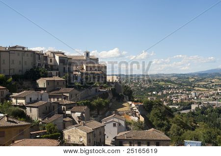 Narni (terni i Umbrien, Italien) - gamle bydel og Panorama