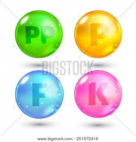 Vitamin. High Quality Gold Oil Capsule. Vector Illustration For Your Design.