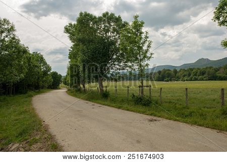 The Road To Santiago As It Passes Through Burguete