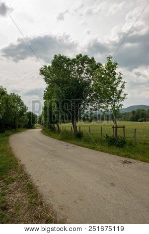 The Road To Santiago As It Passes Through Burguete