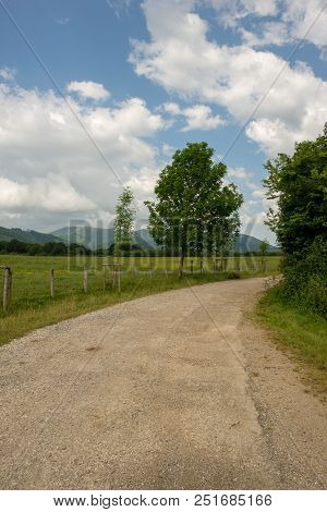 The Road To Santiago As It Passes Through Burguete