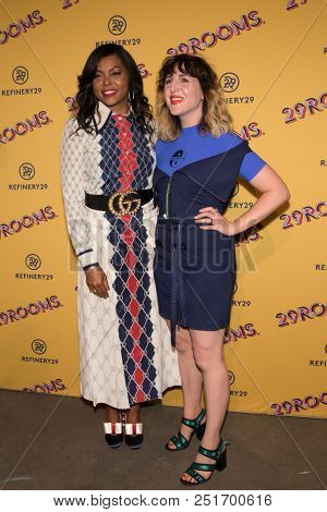 CHICAGO - JUL 25: Actress Taraji P. Henson (L) and Refinery29 co-founder Piera Gelardi attend Refinery29âs 