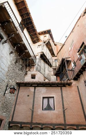 City Buildings In Old Town Of Albarracin - Spain