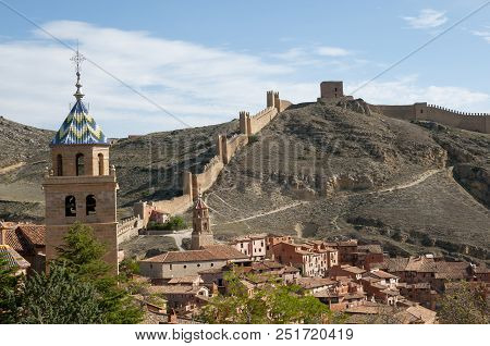 City Wall In Old Town Of Albarracin - Spain