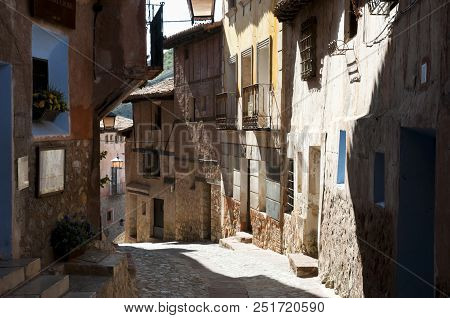 City Buildings In Old Town Of Albarracin - Spain