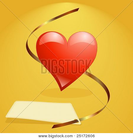 Grand coeur rouge
