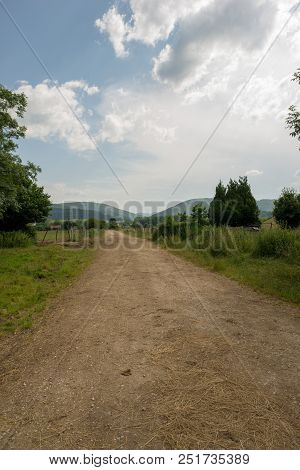 The Road To Santiago Between Roncesvalles And Zubiri