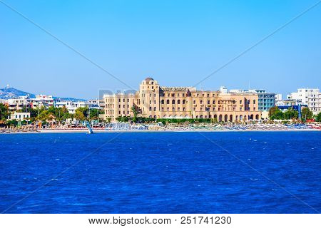 Rhodes, Greece - May 14, 2018: Casino Rodos In Rhodes Island In Greece