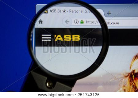 Ryazan, Russia - July 11, 2018: Asb.co.nz Website On The Display Of Pc