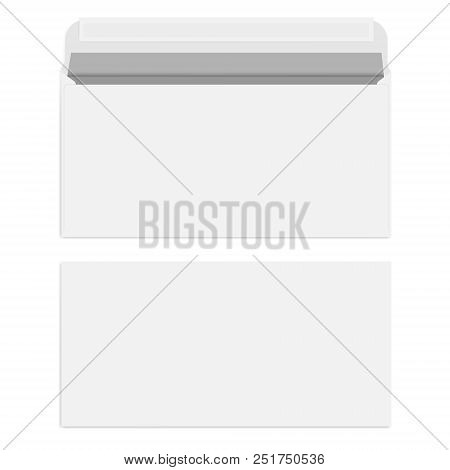 white blank envelope vector