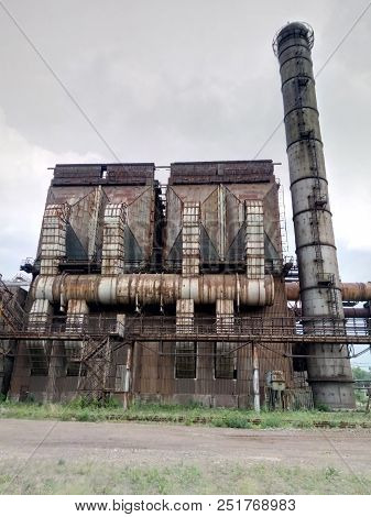 Factory Buildings. Large Metal Designs . Industrial Large Metal