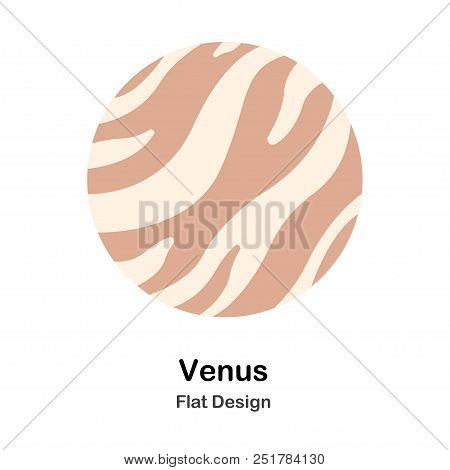 Venus In Flat Vector Illustration Design Icon
